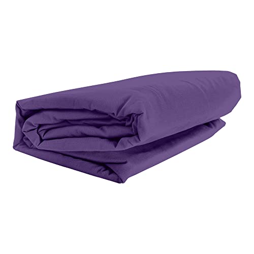 Mr. Sandman Spannbettlaken Full ELASTAN, Farbe:224-purple, Größe:180-200 x 200-220 cm von GMD Living