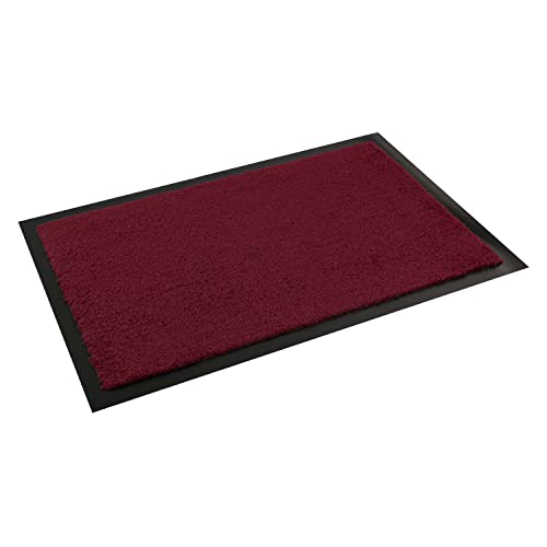 Schmutzfangmatte EASY CLEAN COMFORT in verschiedenen Farben und Größen, Farbe:bordeaux rot, Größe:80 x 120 cm von GMD Living