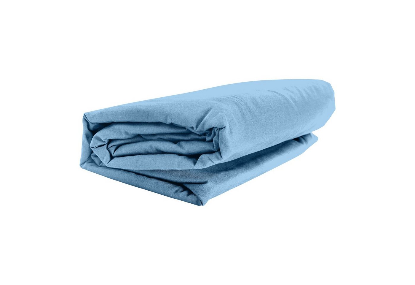 Spannbettlaken ELASTAN CLASSIC, GMD Living, Jersey-Elasthan, Gummizug: rundum, (1 Stück), Farbe: bleu, 90-100 x 200-220 cm, 95% Baumwolle und 5% Elastan von GMD Living