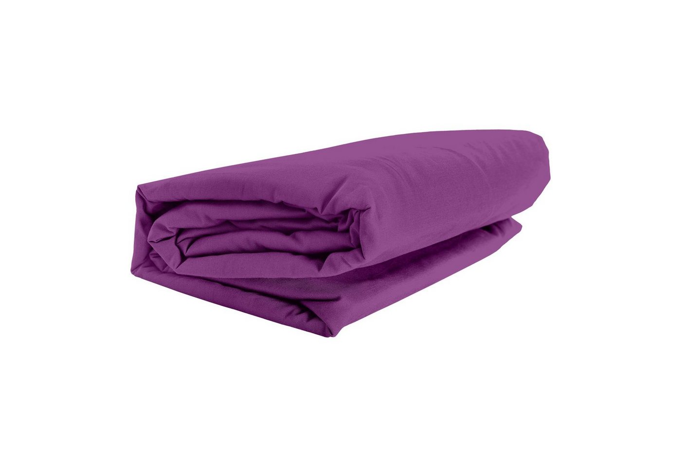 Spannbettlaken ELASTAN CLASSIC, GMD Living, Jersey-Elasthan, Gummizug: rundum, (1 Stück), Farbe: dunkelmagenta, 90-100 x 200-220 cm, 95% Baumwolle & 5% Elastan von GMD Living