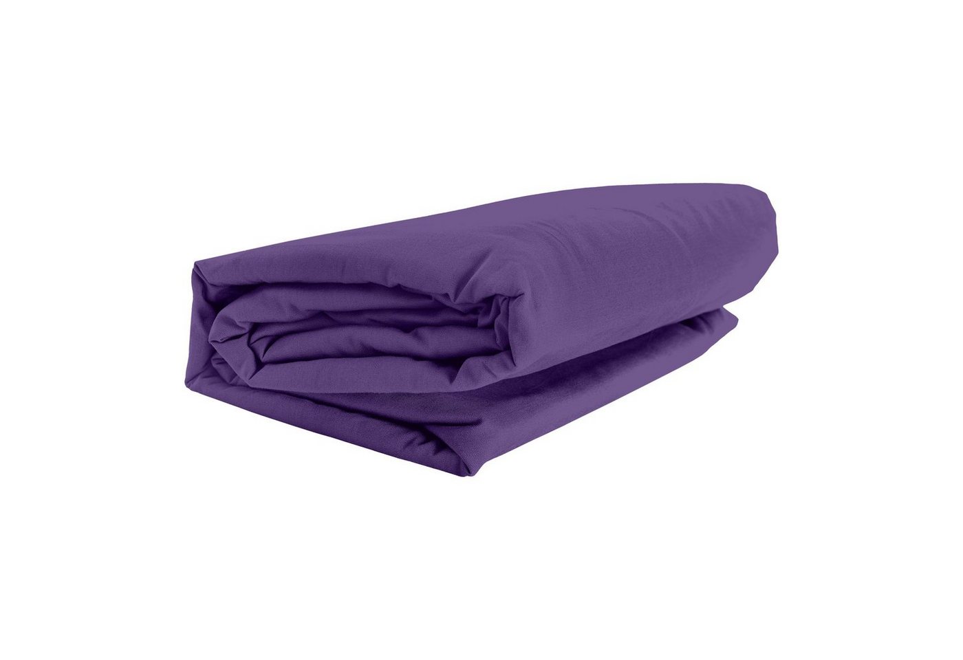 Spannbettlaken ELASTAN CLASSIC, GMD Living, Jersey-Elasthan, Gummizug: rundum, (1 Stück), Farbe: purple, 90-100 x 200-220 cm, 95% Baumwolle und 5% Elastan von GMD Living