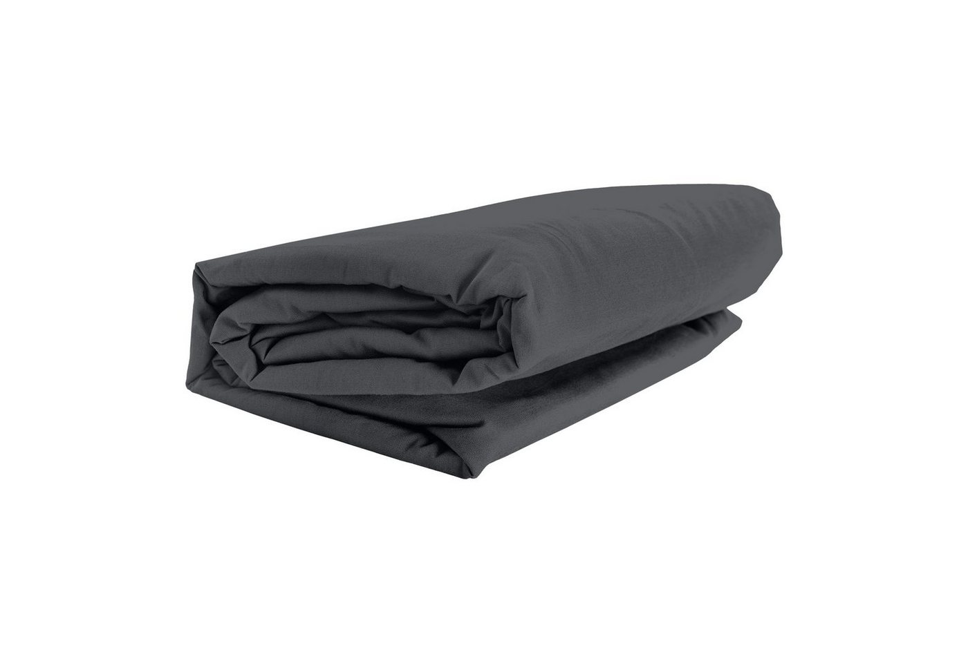 GMD Living Spannbettlaken FULL ELASTAN, Jersey-Elasthan, Gummizug: rundum, (1 Stück), anthrazit, 90-100 x 200-220 cm, 92 % Baumwolle und 8 % Elastan von GMD Living