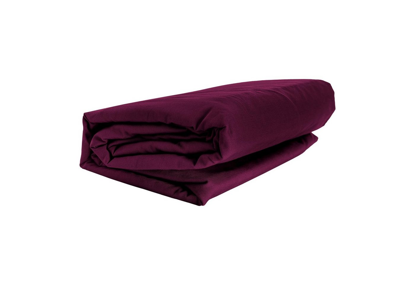 GMD Living Spannbettlaken FULL ELASTAN, Jersey-Elasthan, Gummizug: rundum, (1 Stück), aubergine, 90-100 x 200-220 cm, 92 % Baumwolle und 8 % Elastan von GMD Living