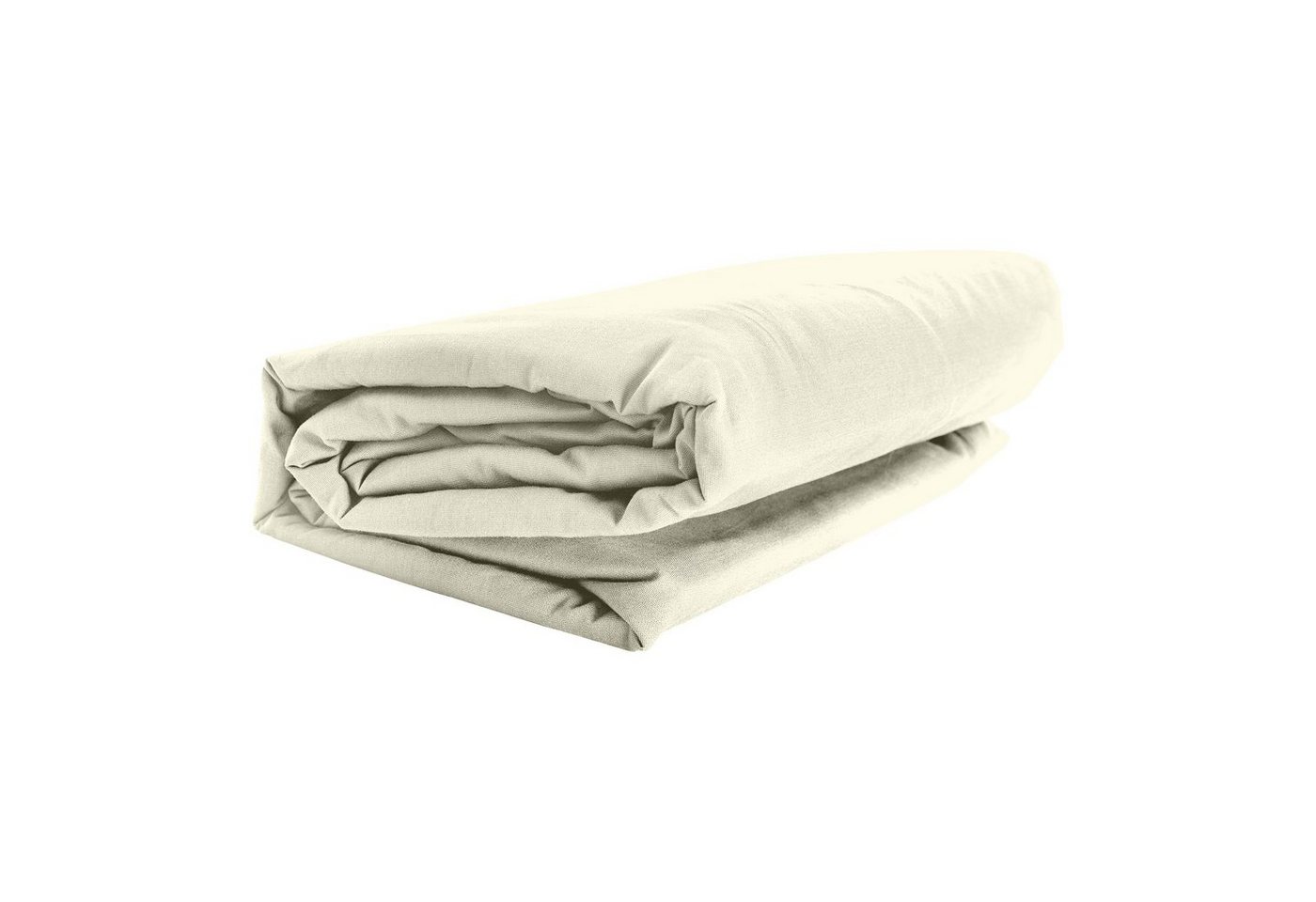 Spannbettlaken FULL ELASTAN, GMD Living, Jersey-Elasthan, Gummizug: rundum, (1 Stück), elfenbein, 90-100 x 200-220 cm, 92 % Baumwolle und 8 % Elastan von GMD Living