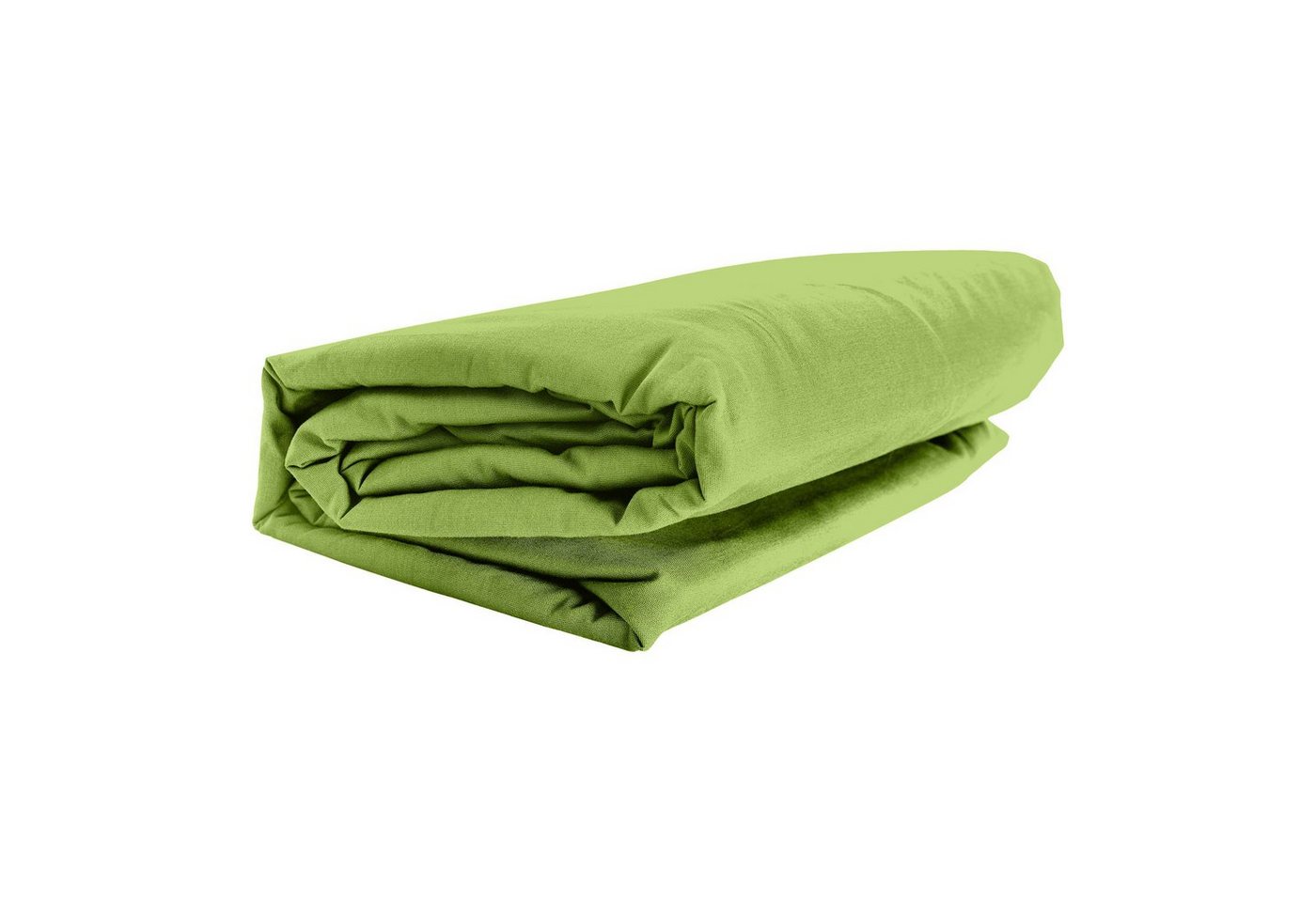 Spannbettlaken FULL ELASTAN, GMD Living, Jersey-Elasthan, Gummizug: rundum, (1 Stück), kiwi, 90-100 x 200-220 cm, aus 92 % Baumwolle und 8 % Elastan von GMD Living