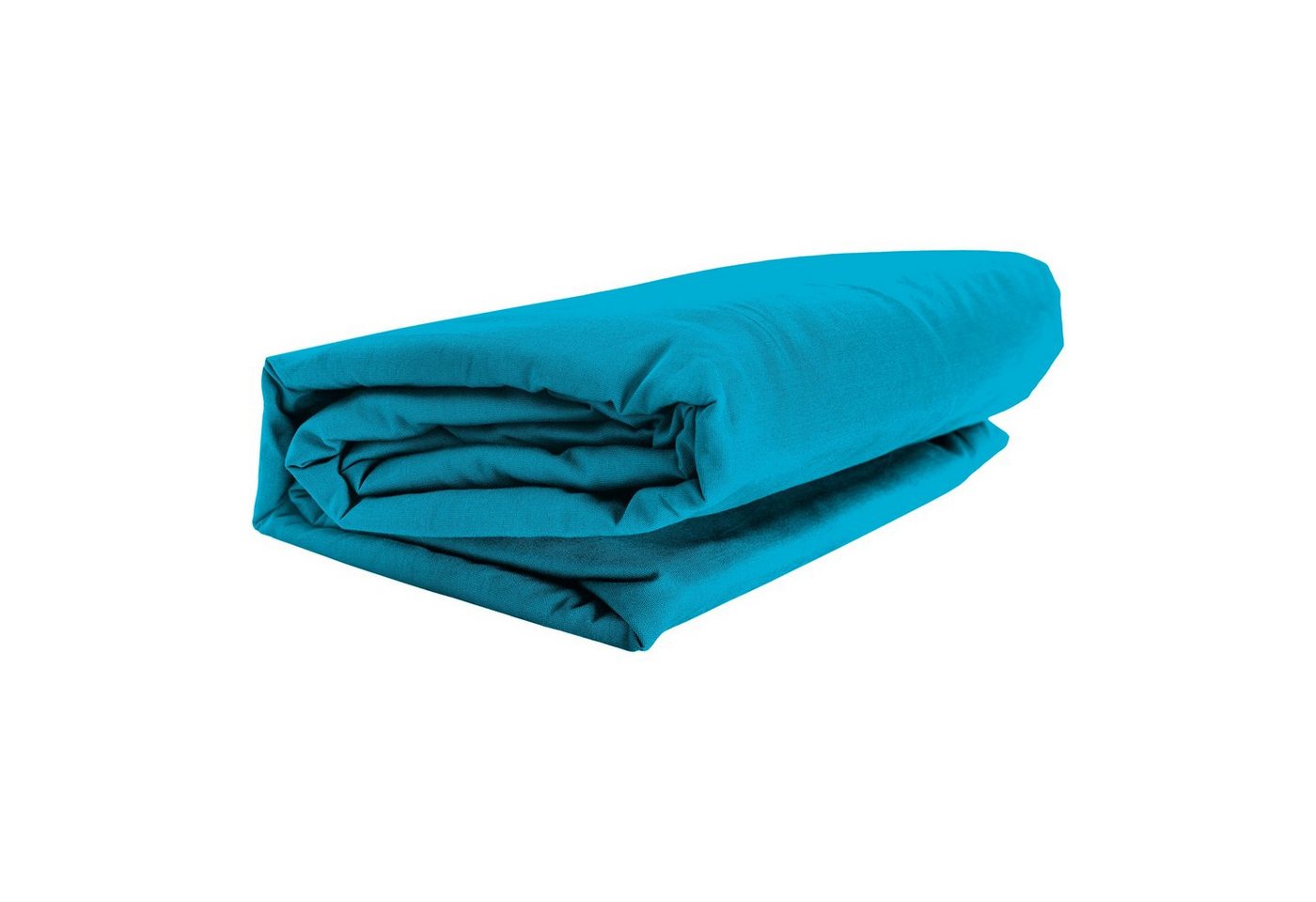 Spannbettlaken FULL ELASTAN, GMD Living, Jersey-Elasthan, Gummizug: rundum, (1 Stück), petrol, 90-100 x 200-220 cm, aus 92 % Baumwolle und 8 % Elastan von GMD Living