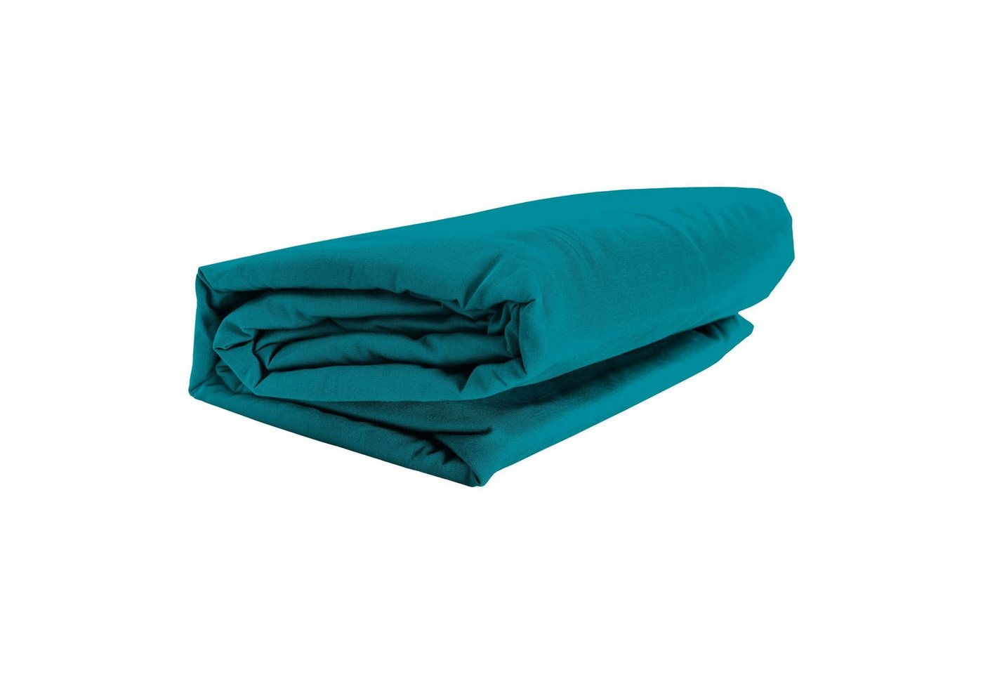 Spannbettlaken FULL ELASTAN, GMD Living, Jersey-Elasthan, Gummizug: rundum, (1 Stück), smaragd, 90-100 x 200-220 cm, aus 92 % Baumwolle und 8 % Elastan von GMD Living