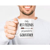 Nur Beste Freunde Werden Zum Patenonkel Befördert, Freundesbecher, Nur Schwangerschaftsankündigung, Freundgeschenk von GMDesignsCo