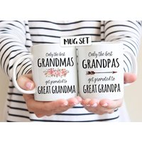 Personalisierte Tassen Für Urgroßmutter Und Urgroßvater, Geschenk Neue Großeltern, Schwangerschaftsankündigung, Originelles Geschenk, Set Mit von GMDesignsCo