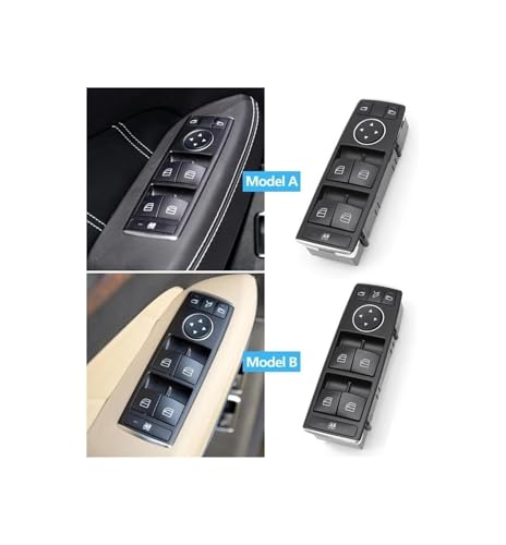 Autofensterschalter Für Benz ML GL GLE GLS Klasse W166 W292 Elektrischer Fensterschalter Auto-Druckknopfschalter(Model B Driver Side) von GMEVEMKFKG