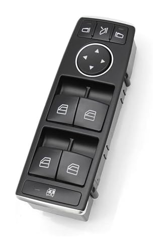 Autofensterschalter Für Benz ML GL GLE GLS-Klasse W166 W292 LHD RHD Fensterheber-Steuerschalterknopf Elektrischer Fensterheberschalter(Model B Driver Side) von GMEVEMKFKG