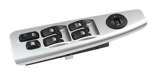 Autofensterschalter Für Kia Für Spectra Für Cerato 2004-2009 Elektrischer Fensterschalter Auto-Druckknopfschalter Power Master Control 93570-2F200 935702F200(Silber) von GMEVEMKFKG