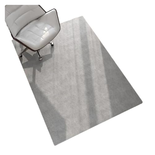 Bodenschutzmatte BüRostuhl Büro Computer Stuhl Schutz Pad Schutz for Harte Boden Planke Matte Wohnzimmer Schlafzimmer Studie Zimmer Teppich Anti-Scratch stumm(Light Grey,750MMx1200M) von GMGQJST