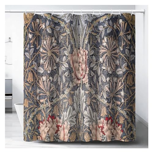 GMGQJST Duschvorhang Duschvorhang, Grünes Duschvorhang-Set for Badezimmer, Schwerer Stoff, Dekorativer Badvorhang, Waschbarer Vorhang(19,W90xH180cm) von GMGQJST