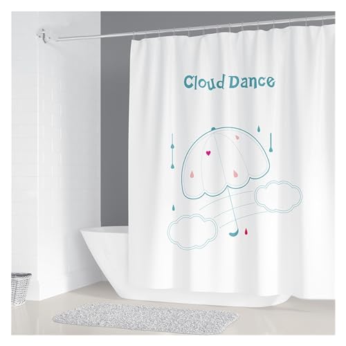 GMGQJST Duschvorhang Einfacher Geometrischer Kronleuchter-Druck, Badezimmer-Duschvorhang, Polyester, Wasserdicht, Heimdekoration, Vorhang Mit 12 Haken(10,W90xH180cm) von GMGQJST