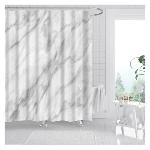 GMGQJST Duschvorhang Feuchtigkeitsbeständige Dusche, Badezimmer, verdickter bedruckter wasserdichter Duschvorhang(180 * 230cm) von GMGQJST