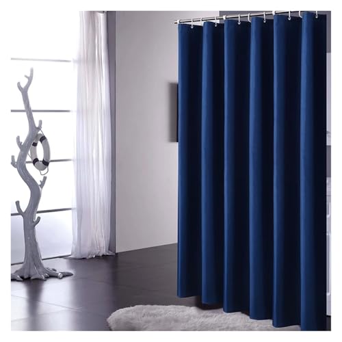 GMGQJST Duschvorhang Haushaltsgegenstände, verdickter wasserdichter Duschvorhang in Mycin-Farbe, wasserdichter und feuchtigkeitsbeständiger Vorhang for die Badezimmertrennwand(DEEP Blue,180X180cm) von GMGQJST