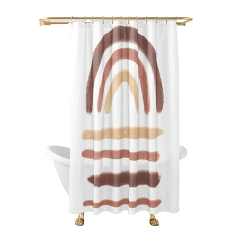 GMGQJST Duschvorhang Salbeigrüner Aquarell-Ombre-Duschvorhang, Badezimmerstoff, Polyester, wasserdicht, Moderne Duschvorhänge, Baddekoration mit 12 Haken(20,W220xH180cm) von GMGQJST