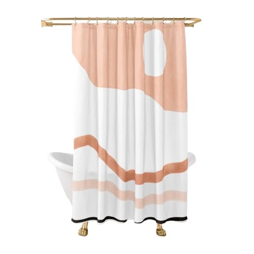 GMGQJST Duschvorhang Salbeigrüner Aquarell-Ombre-Duschvorhang, Badezimmerstoff, Polyester, wasserdicht, Moderne Duschvorhänge, Baddekoration mit 12 Haken(3,W180xH200cm) von GMGQJST