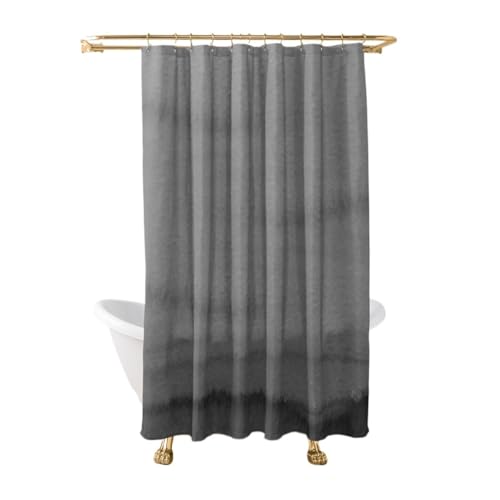 GMGQJST Duschvorhang Salbeigrüner Aquarell-Ombre-Duschvorhang, Badezimmerstoff, Polyester, wasserdicht, Moderne Duschvorhänge, Baddekoration mit 12 Haken(4,W180xH200cm) von GMGQJST