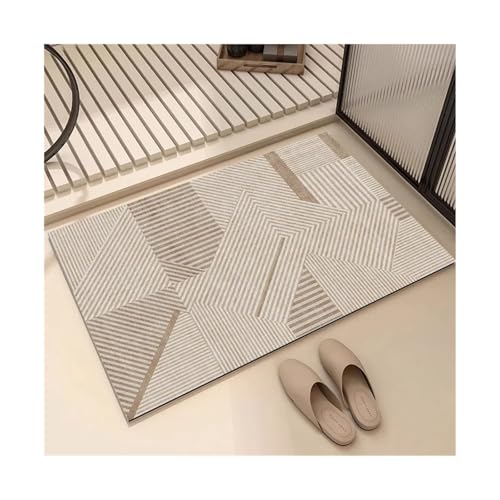 GMGQJST FußMatte Badezimmer rutschfeste Bodenmatte Diatom Schlamm absorbierende Haushaltstoilettentür Schnelltrocknende Fußhausumgestaltung(Mandy,60x90cm23.6x35.4in) von GMGQJST