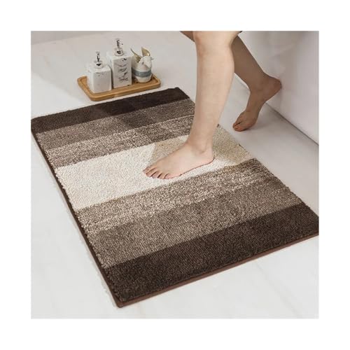 GMGQJST FußMatte Wasserabsorbierende Badezimmer-Anti-Rutsch-Fußmatte aus Kaschmirimitat for die Staubentfernung im Eingangsbereich und Schlafzimmer for Faule Personen(Green,60X90CM (2X3FT) von GMGQJST