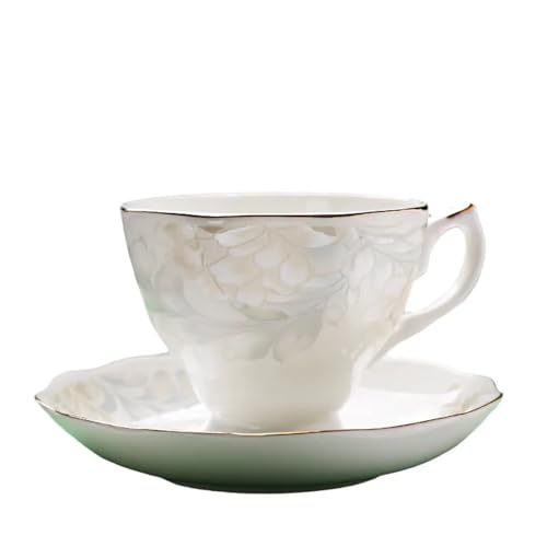 GMGQJST Kaffeetassen Set 175ml Bone Prcelain Kaffeetasse und Teller-Set Bone Porcelain Cup Dish Wasser Cup Nachmittagstee GMGQJST Kaffeetassen Set 175ml Bone Prcelain Kaffeetasse und Teller-Set Bone Porcelain Cup Dish Wasser Cup Nachmittagstee von GMGQJST