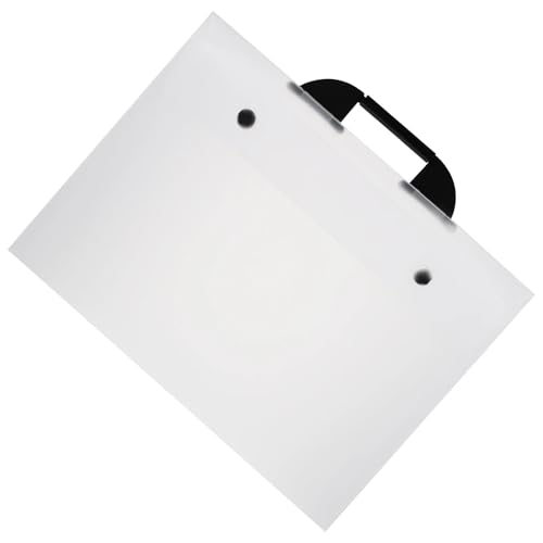 GMGQJST Kunstmappe A3 wasserdichte Album-Clip-Portfolio-Tasche Handheld-Ordner for Dateien Gemälde Professionelle Künstlerbedarf(Transparent) von GMGQJST