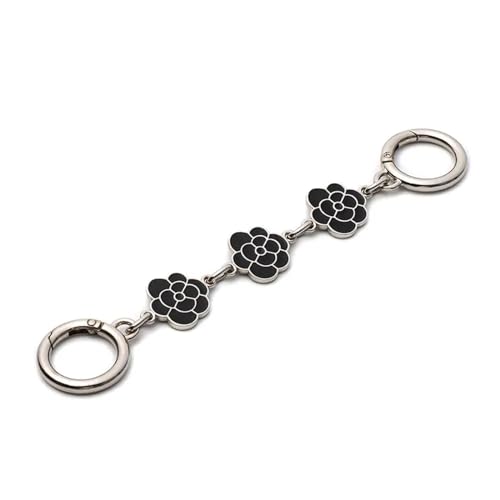 GMGQJST Taschenkette Taschenzubehör Kamelienform Hardware Handtaschengurtverlängerung Taschenkette Ersatzkette Handtaschentasche Verlängerungskette(Black-style1) von GMGQJST