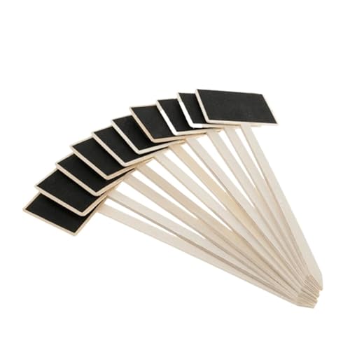 Pflanzenschilder 30 stücke Mini Tafel Holz Tafel Anlage Etiketten Marker for Blumentopf Samen Topf Kräuter Gemüse Garten Dekoration von GMGQJST