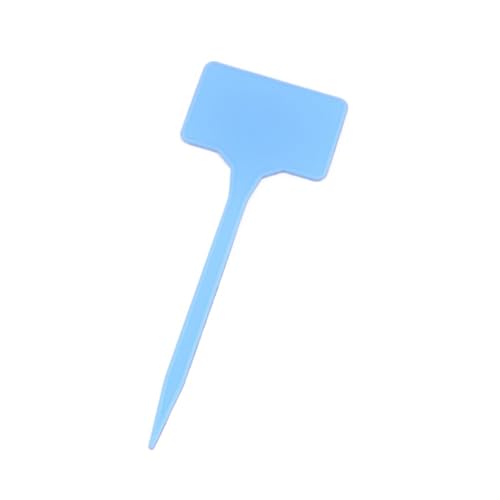 Pflanzenschilder 50 Stück verdicken Pflanzenetiketten wasserdicht Garten T-Typ Tags wiederverwendbare Blume Gemüse Sämlinge Klassifizierung Marker Platte(Light blue) von GMGQJST