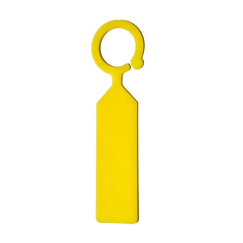 Pflanzenschilder 500 stücke Garten Pflanzen Tag Ring Haken Baum Marker Zeichen Kunststoff Wasserdicht Re-Verwendbare Hängen Label Stake(Yellow) von GMGQJST