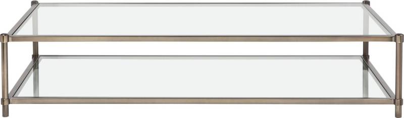Guido Maria Kretschmer Home&Living Couchtisch Lieke, 0,6cm starke Glastischplatte, Tischbeine aus Metall, Mit 1 Ablageboden von Guido Maria Kretschmer Home&Living