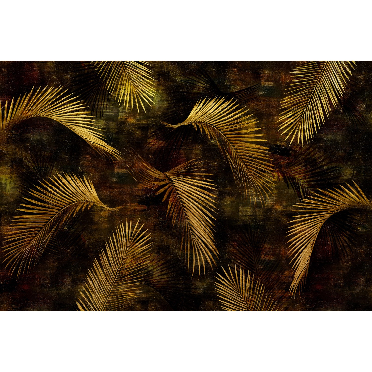 Erismann Fototapete Guido Maria Kretschmer Glossy Palms Gold 4,0m x 2,7m von GMK