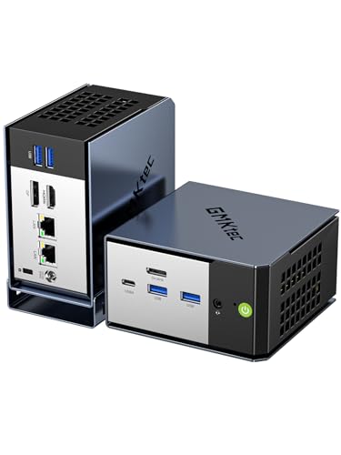 GMKtec EVO-X1 AI Mini Gaming PC AMD Ryzen AI 9 HX-370 Serie (5,1 GHz) Desktop PC 32 GB LPDDR5X 1 TB PCIe 4.0 SSD, Dreifach-8K-Display, WiFi 6 & USB4/Oculink-Schnittstelle, Micro PC von GMKtec