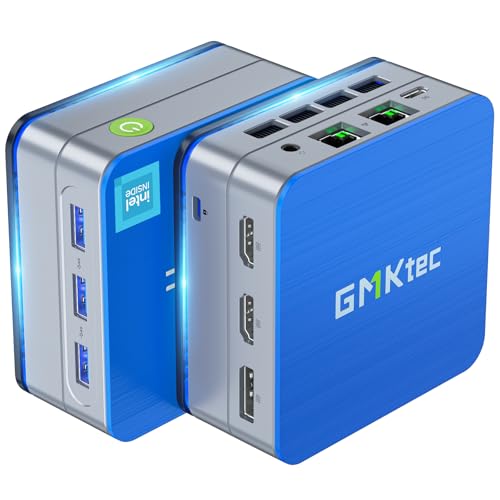 GMKtec G2 Plus Mini PC, Twin Lake N150(Upgraded N100) bis zu 3.6GHz, Desktop Mini Computer 12GB LPDDR5 RAM 1TB SSD WiFi 6 BT5.2 von GMKtec