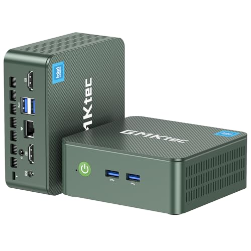 GMKtec G3 Plus, Intel Twin Lake N150 (Upgrade N100), 16 GB RAM 3200 MHz, 1 TB SSD M.2 NVMe SSD (unterstützt PCIe 3.0), Mini-Desktop, USB 3.2 * 4, 2 * HDMI 4K @ 60Hz, 2.5G LAN, Microcomputer von GMKtec