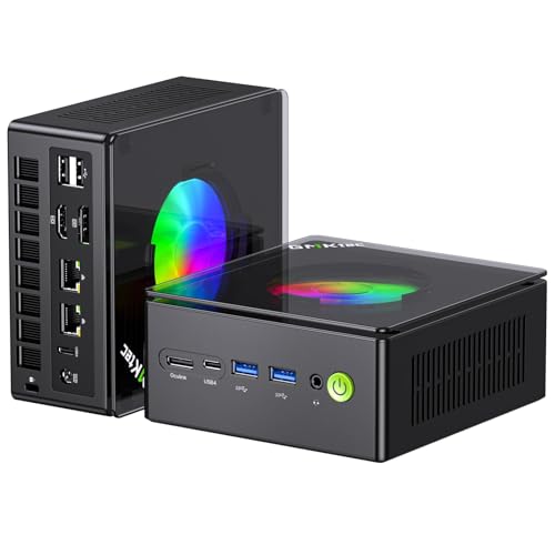 GMKtec K11 AMD Ryzen 9 Gaming Mini PC 8945HS(8C/16T, bis zu 5.2GHz), 32GB DDR5 4800MHz RAM 1TB PCIE Mini Computer, Oculink, Dual NIC 2.5GbE LAN/HDMI/USB 4.0/WiFi 6/BT 5.2/DisplayPort/USB4*2 von GMKtec