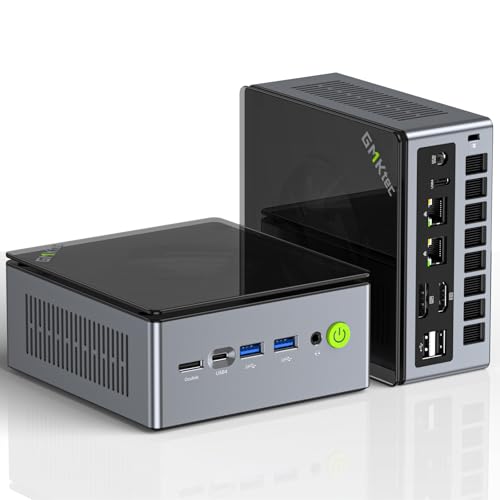 GMKtec M7 AMD Ryzen 7 6850H(8C/16T 4.70Ghz) Gaming Mini PC Dual LAN 2.5Gbps Micro PC,32GB DDR5 4800MHz Dual Channel (16GB*2) 1TB PCIe4.0 SSD Mini Computer/USB4.0/HDMI/DP/USB-C/WiFi 6/BT 5.2/Micro PC von GMKtec
