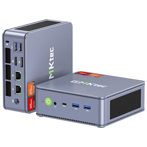 GMKtec K6 Mini Gaming PC Ryzen 7 7840HS(8C/16T 5.1GHz) W11 PRO 16GB DDR5 1TB PCIe 4.0 SSD,Radeon 780M Grafik,Mini Computer 4K Triple Display | Type-C | Dual Ethernet | WiFi 6 | BT 5.2 |Dual 2.5G LAN von GMKtec