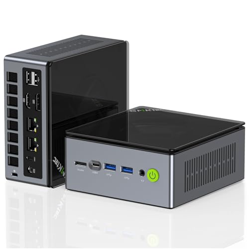 GMKtec Mini-PC Gaming M7 – Ryzen 7 PRO 6850H (8K/16T, bis zu 4,70 GHz) Desktop-Computer mit Dual-2,5G-LAN, Quad-Display, 32 GB DDR5-RAM + 512 GB PCIe-SSD, USB4, HDMI 2.1, USB-C von GMKtec