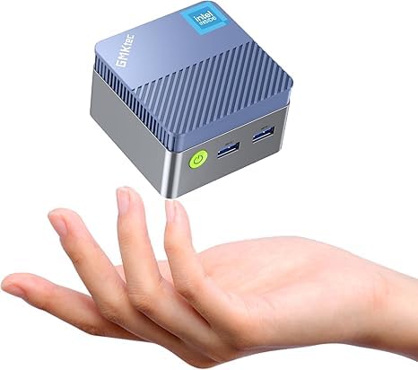 GMKtec Mini-PC N97 mit with 11 Pro, G5 Micro-Desktop-Computer, OS Alder Lake N97 der 12. Generation (bis zu 3,60 GHz), 12 GB DDR5, 256 GB großes Laufwerk für Unternehmen, Schule,Micro PC von GMKtec