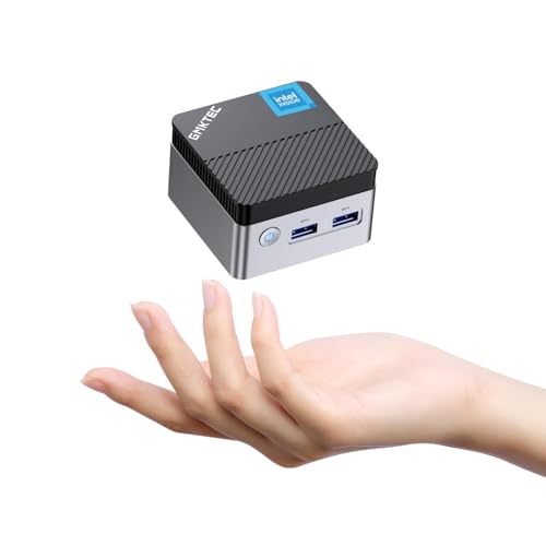 GMKtec Mini PC N5105, 8GB RAM 128GB Festplatte Desktop Mini Computer, Micro Computer mit Dual HDMI 4K, Dual DDR4, Dual WiFi, RJ45 Ethernet, BT4.2 & Kühlventilator von GMKtec