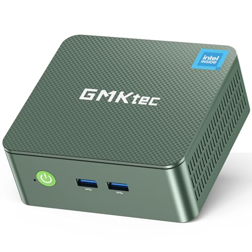 GMKtec G3 Plus Mini PC Intel Twin Lake N150 (Upgrade N100), 8GB RAM 3200 MHz, 256GB SSD M.2 NVMe SSD (unterstützt PCIe 3.0), Mini Computer, USB 3.2 * 4, 2*HDMI 4K @ 60Hz, 2.5G LAN, Micro PC von GMKtec