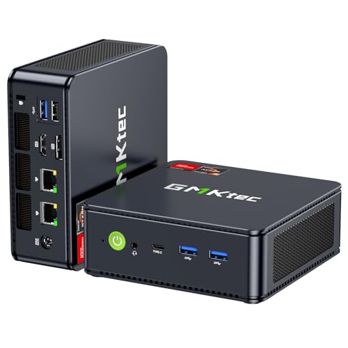 GMKtec NucBox M6 Ultra Gaming Mini PC - AMD Ryzen 5 7640HS Mini Computer mit 16GB(8GB*2) DDR5 512G PCIe3.0 SSD - Mikro PC mit dualem 2.5G LAN, dreifachem Display von GMKtec