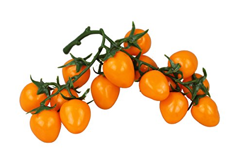 Deko Cherry Tomaten Bund Kunstobst Kunstgemüse künstliches Obst Gemüse Dekoration (Orange) von GMMH