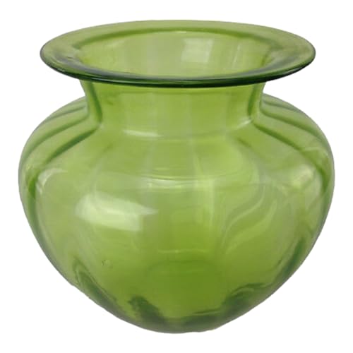 Dekovase Glasvase Vintage Vase Glas Retro Tischvasche (15 cm, grün) von GMMH