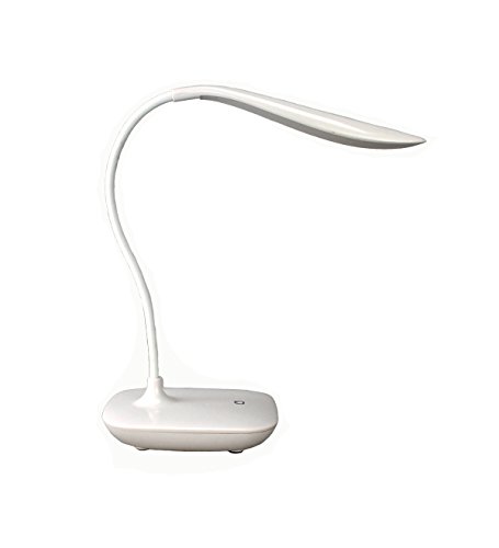 Flexible Schreibtischlampe LED USB Lampe Tischlampe Leuchte Büroleuchte Büro (weiß) von GMMH