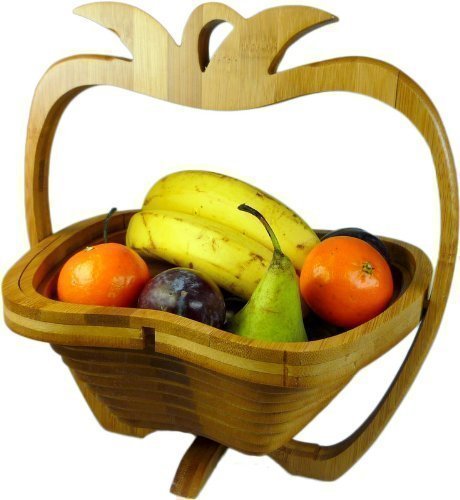 GMMH Obstkorb und Topfuntersetzer aus Bambus (Ananas) Faltbare Obstschale, Korb Schale Klappkorb Faltkorb Dekoschale aus Holz, Faltbar und Schwenkbar GMMH Obstkorb und Topfuntersetzer aus Bambus (Ananas) Faltbare Obstschale, Korb Schale Klappkorb Faltkorb Dekoschale aus Holz, Faltbar und Schwenkbar von GMMH