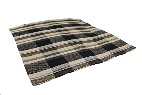 GMMH Fleckerlteppich Baumwolle Handweb Teppich Flickenteppich 70 X 70 cm (5) von GMMH